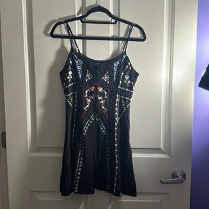 Urban outfitters Skyler Embroidered Frock Mini Dress